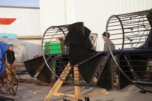 Cradle for the new staircase