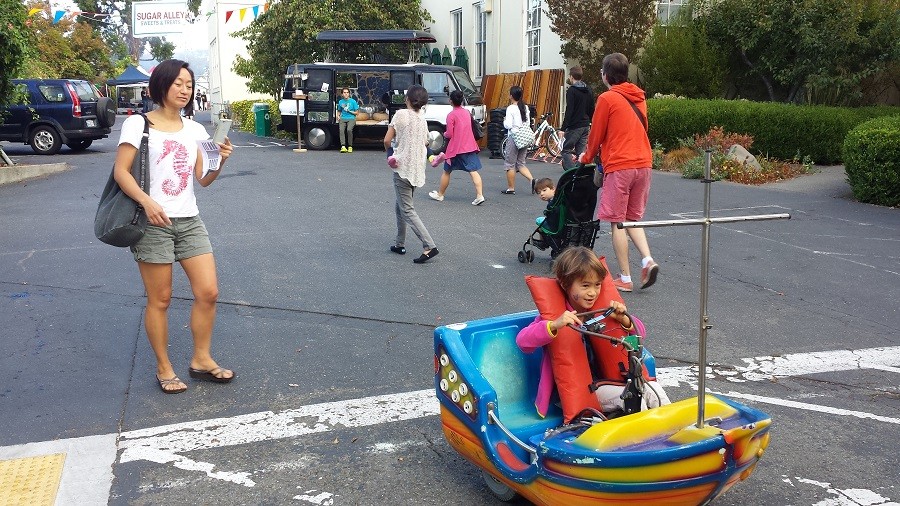 Kids in the Mini Boat