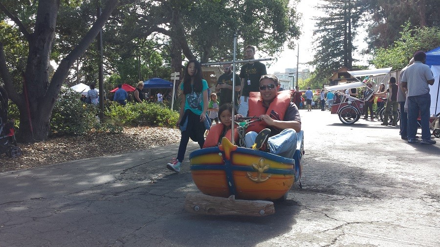 Riders in the Mini Boat