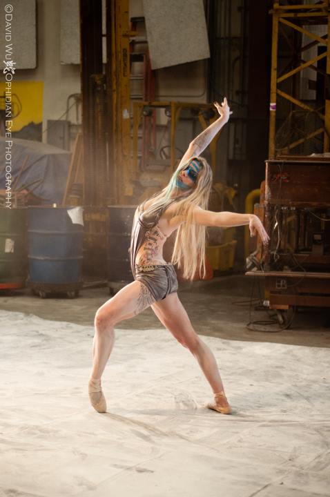Jen Faust of Faust Productions dances during filming for "Triptych: Journey thru Cancer"